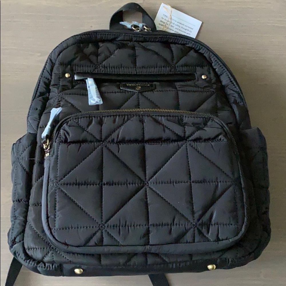 COPY - TWELVElittle black quilted companion backpack